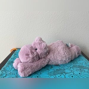 ❗️AUTHENTIC❗️ NWT Jellycat Medium Lavender Lilac SMUDGE HIPPO
